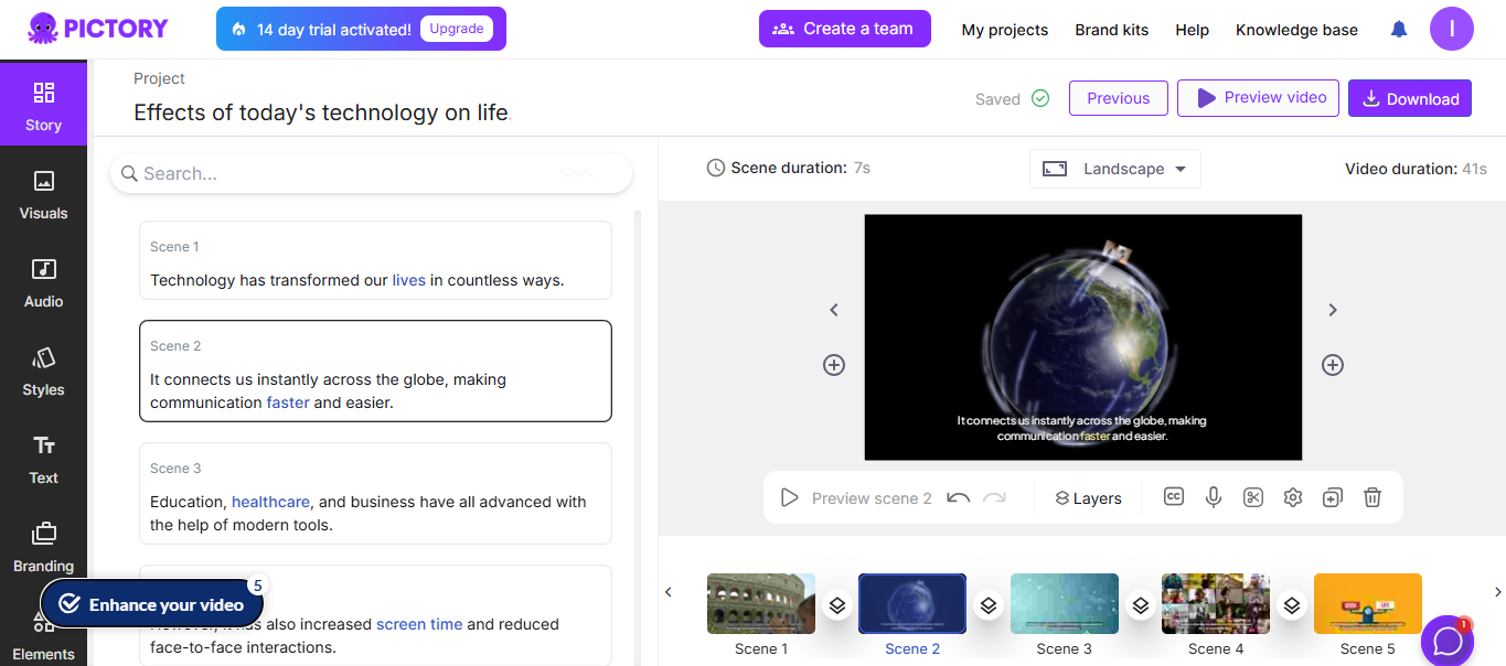 Pictory  - the AI video presentation generator