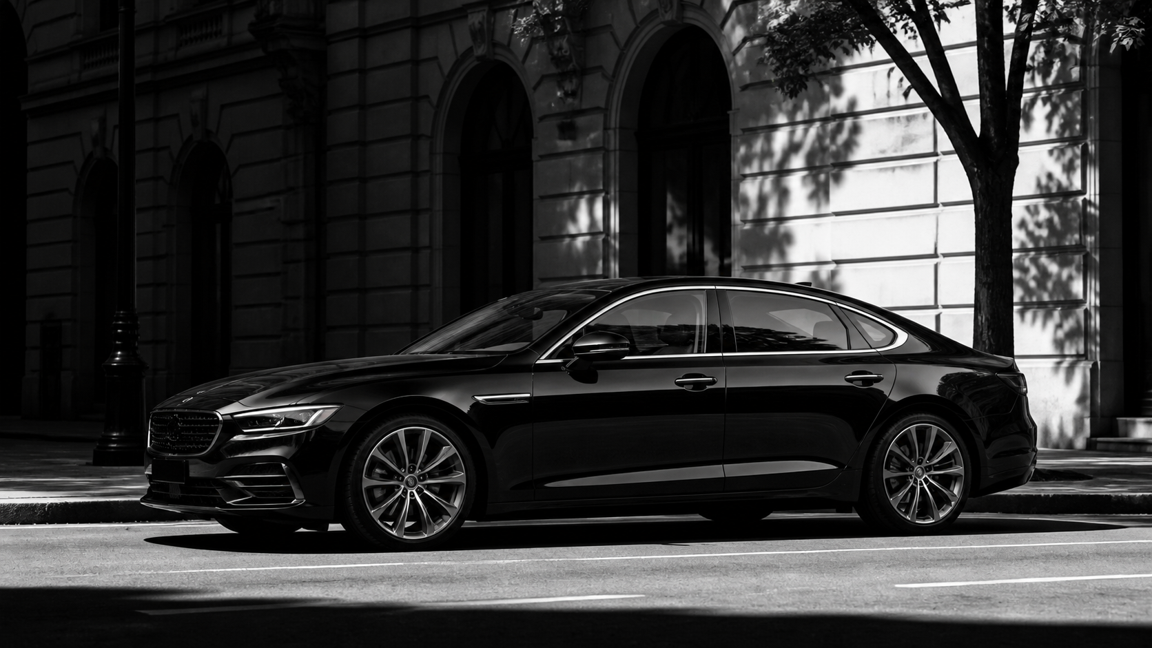 Black and White Luxury Car AI Photo original Dreamina visual