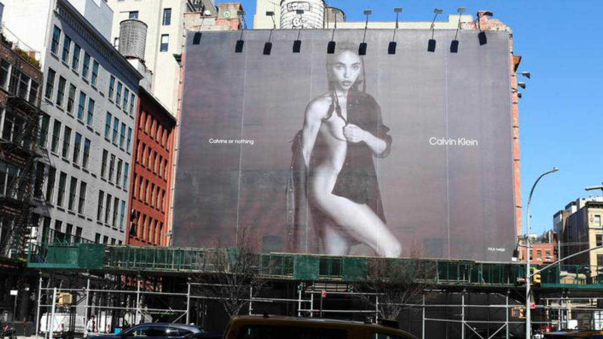 Calvin Klein – Censored billboard ad