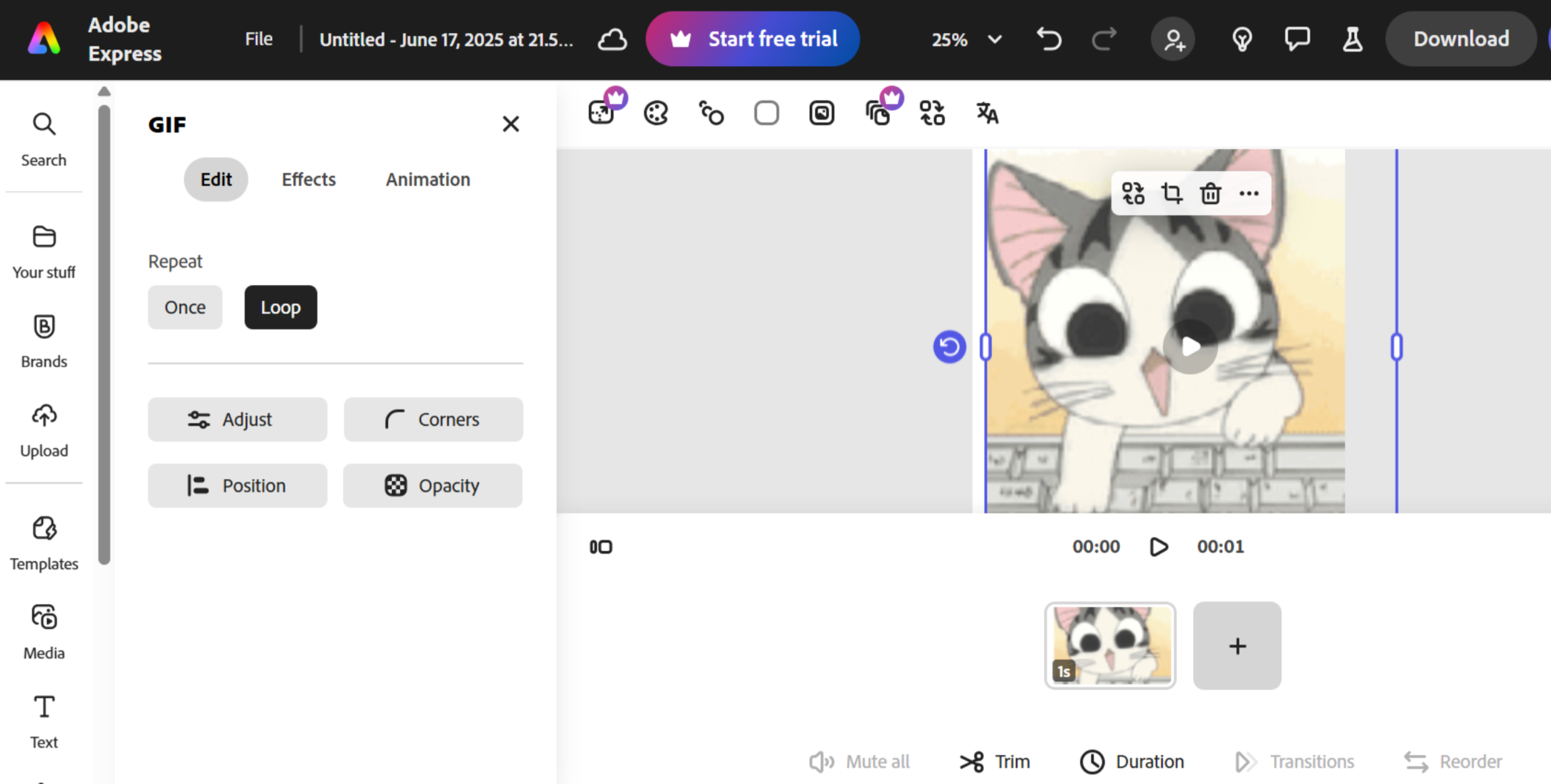 Adobe Express - the reliable tool to remove GIF background online