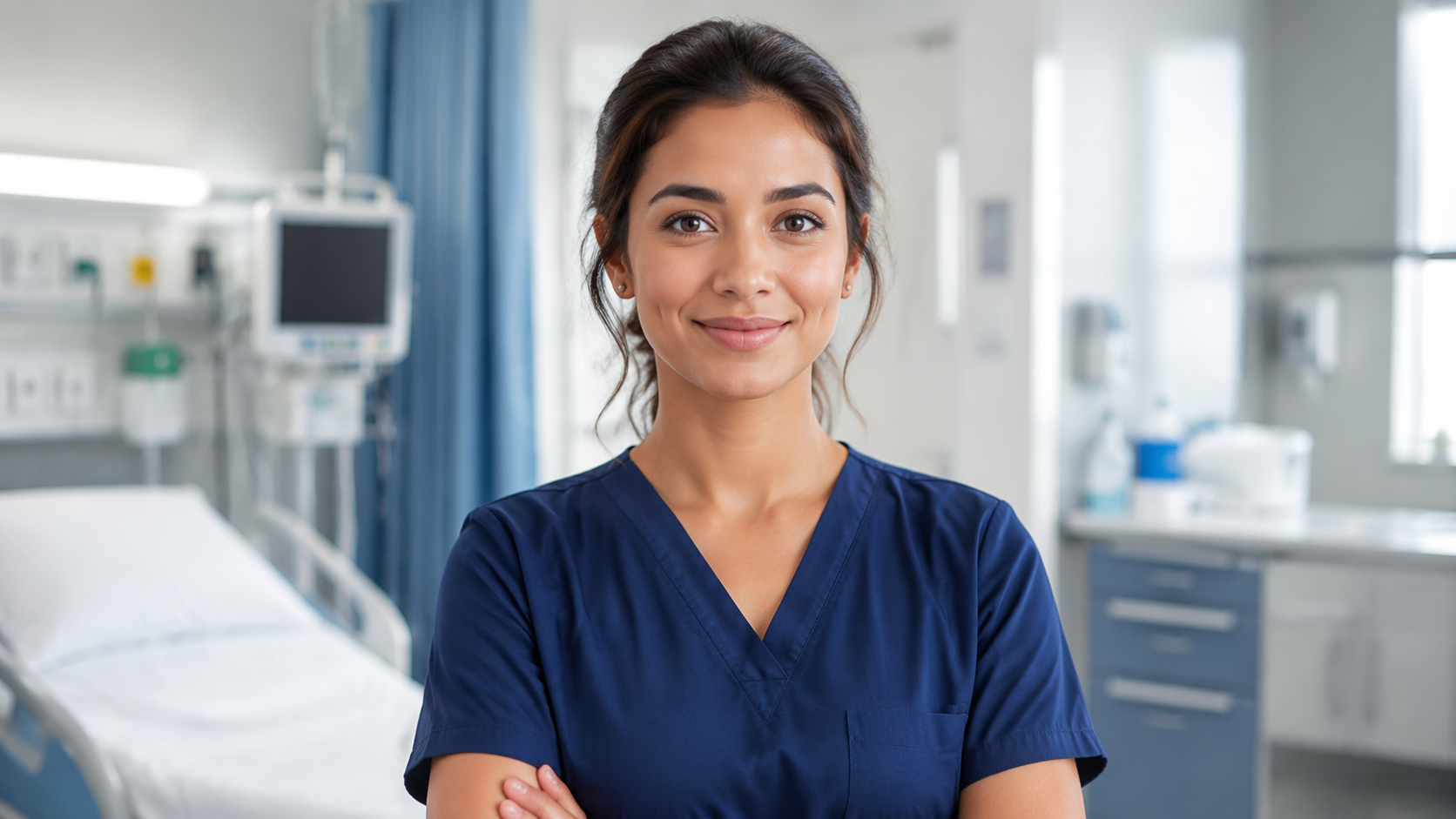 Dreamina Gemini Nurse Prompt prompt example 1: Calm Clinic Portrait