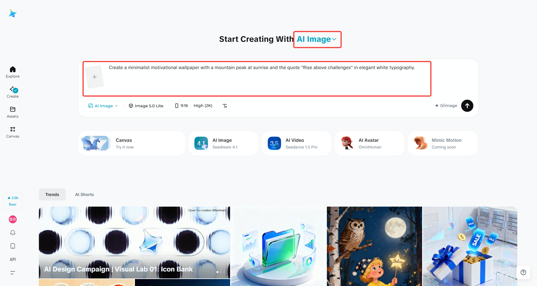 Escreva seu prompt motivacional
