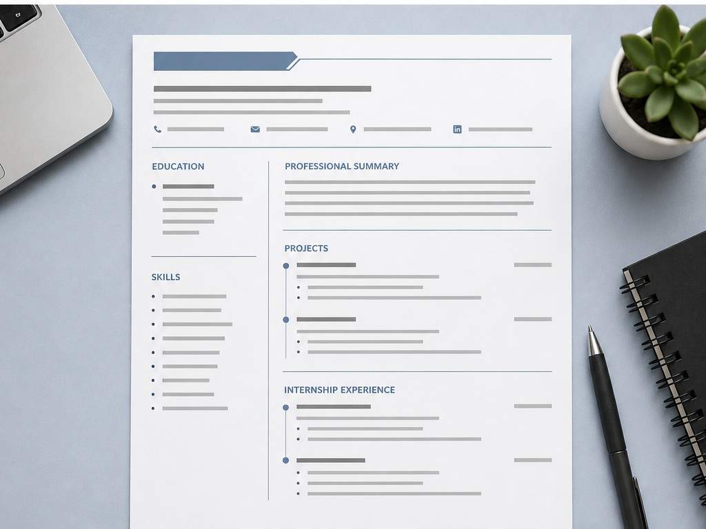 Exemplu de solicitare a șablonului de CV ATS 4 - CV recent absolvent