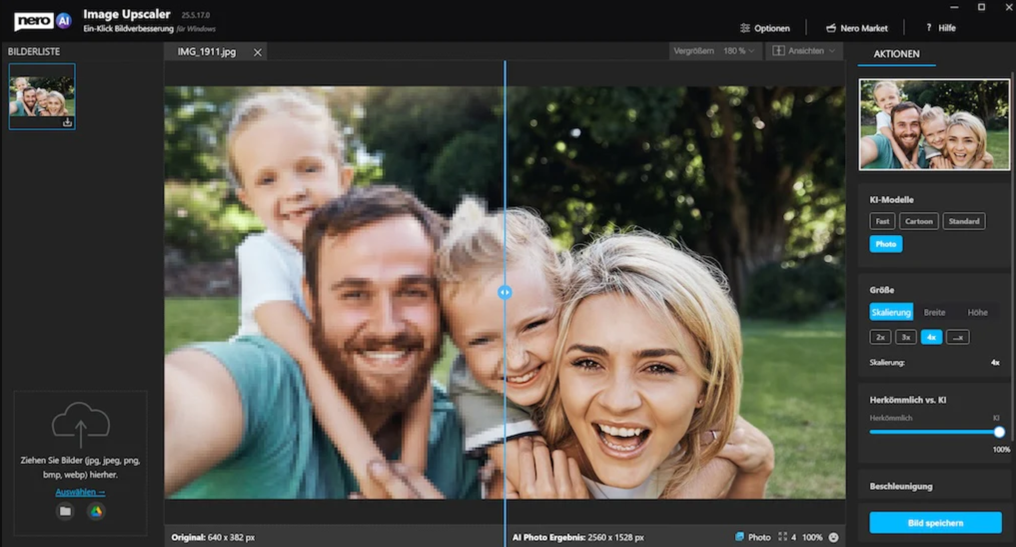 Schnittstelle der Nero Platinum Suite - ein benutzerfreundlicher GoPro-Video-Editor