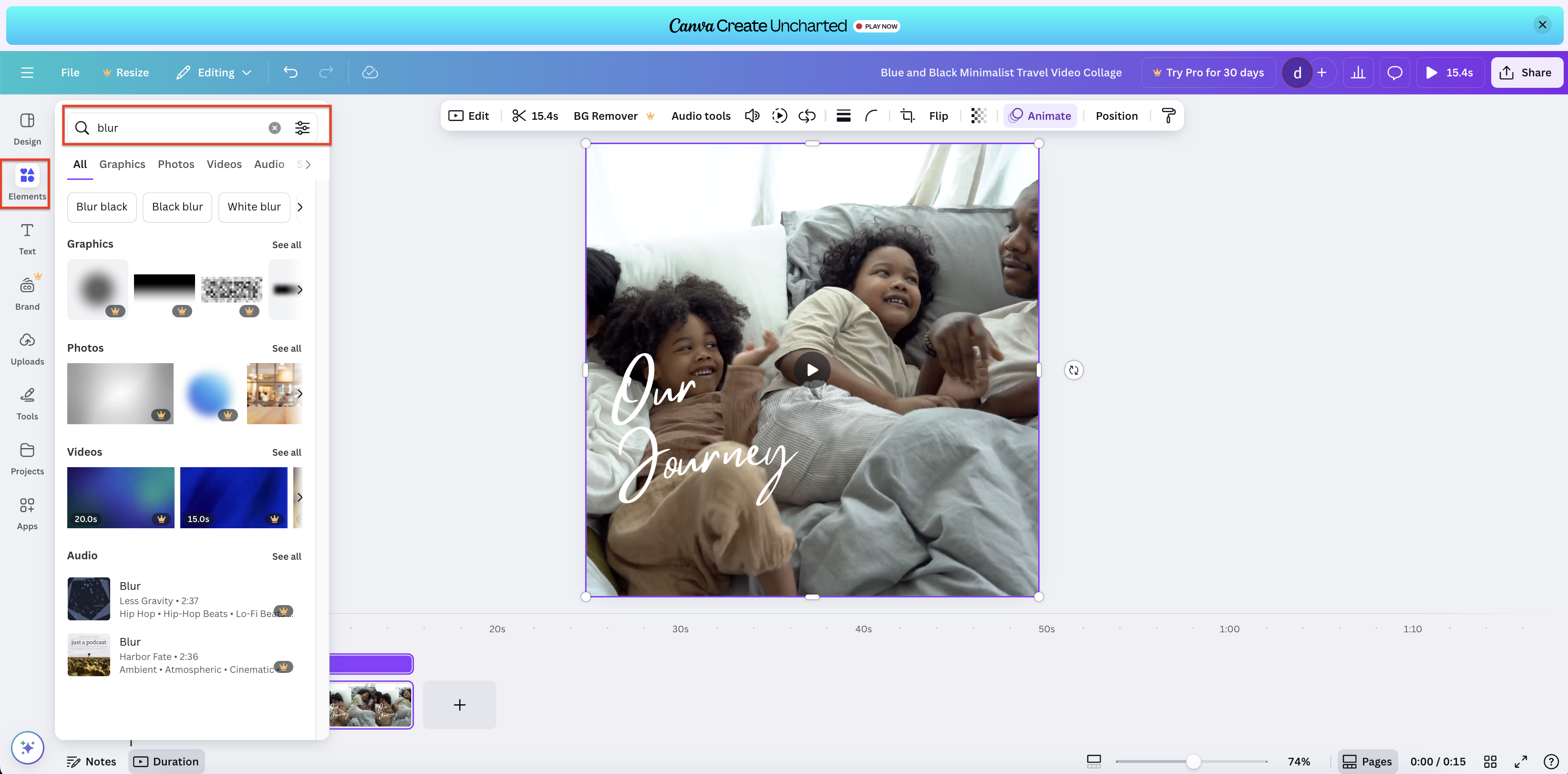 הוסף אפקט טשטוש