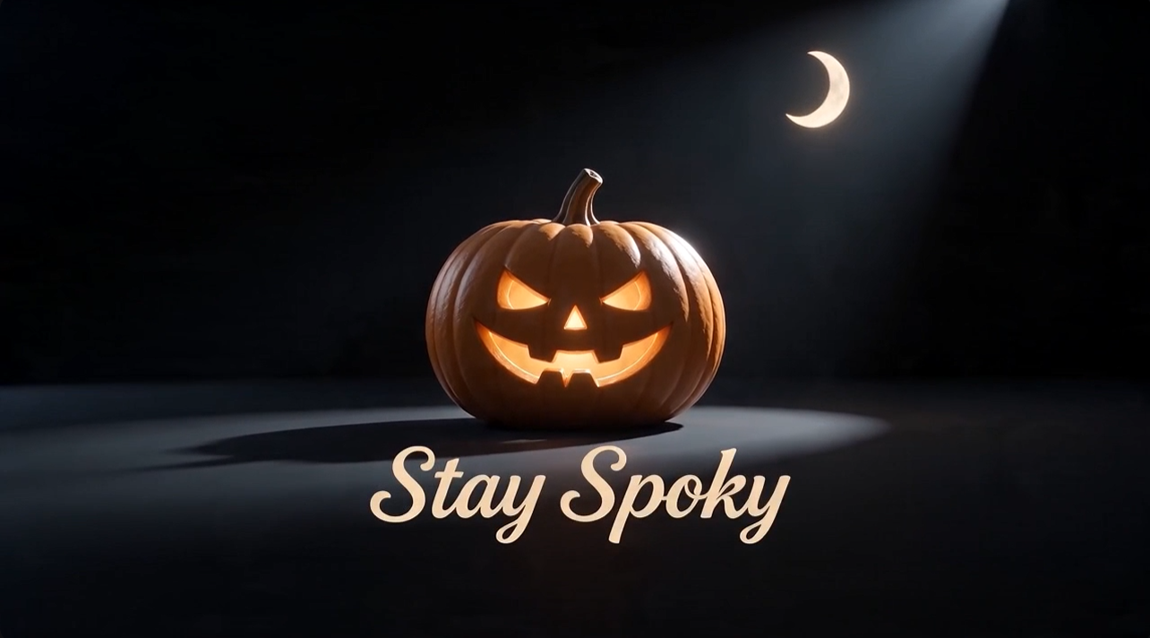 Minimalistisches Halloween-Poster