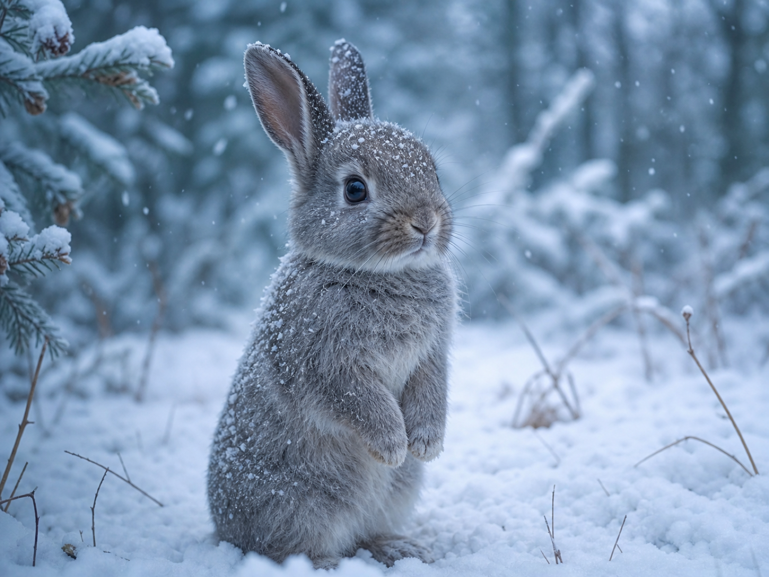 Schneewaldkaninchen