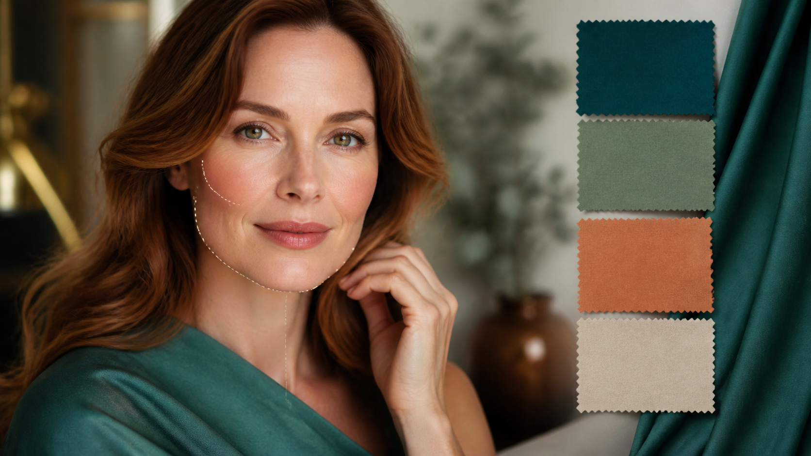Seasonal Color Analysis AI prompt example 1 - Seasonal Color Analysis AI editorial portrait