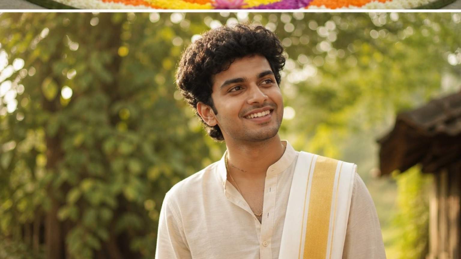 Onam Prompt pentru băieți - Portret Kerala Golden-Hour
