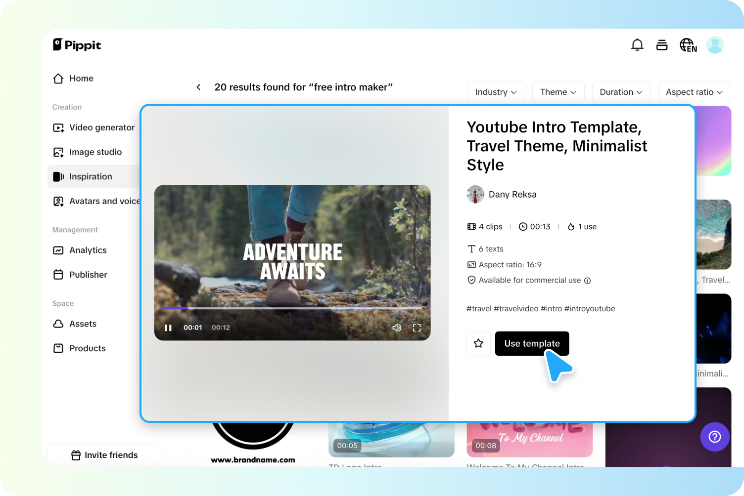 Choose and customize your video