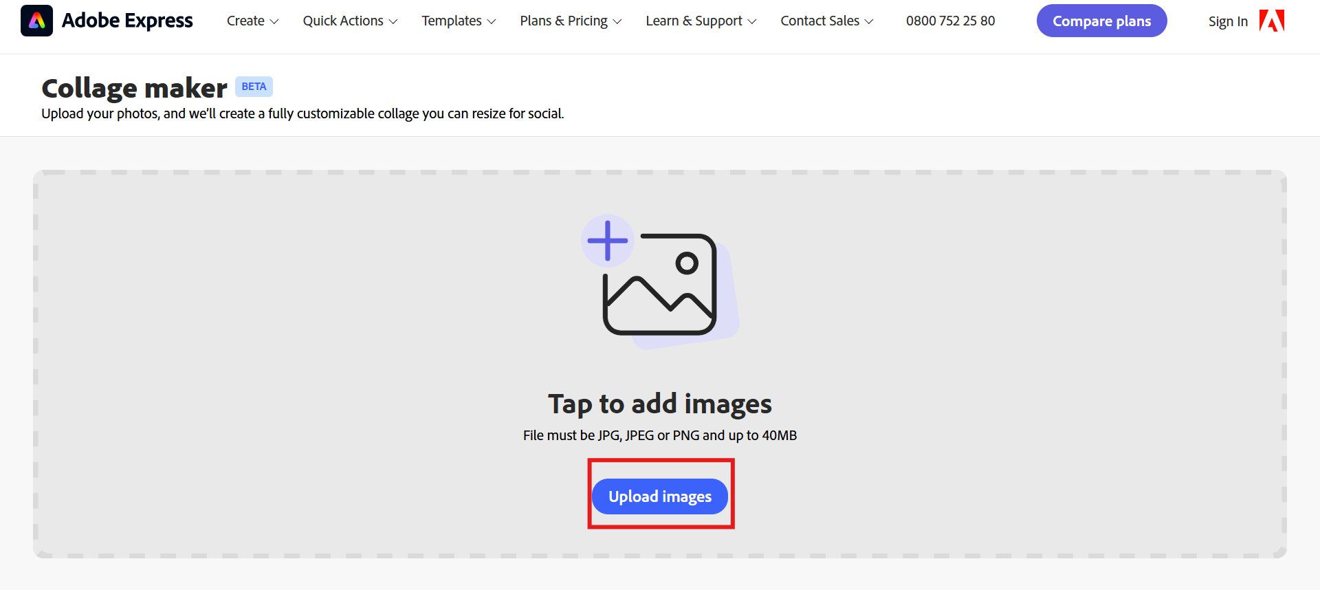 Upload your favorite images