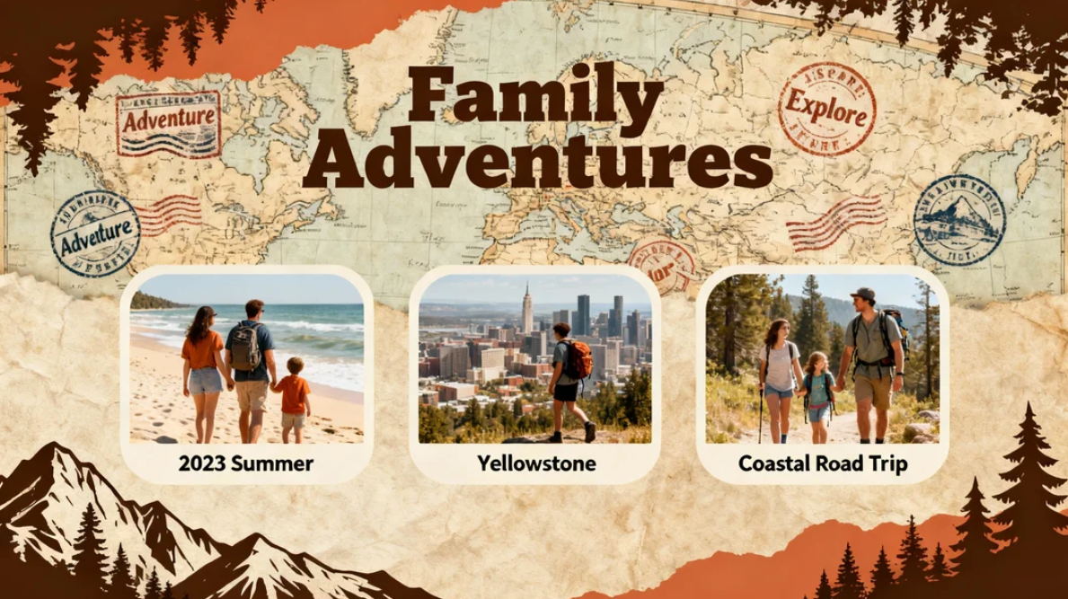 Travel story book image