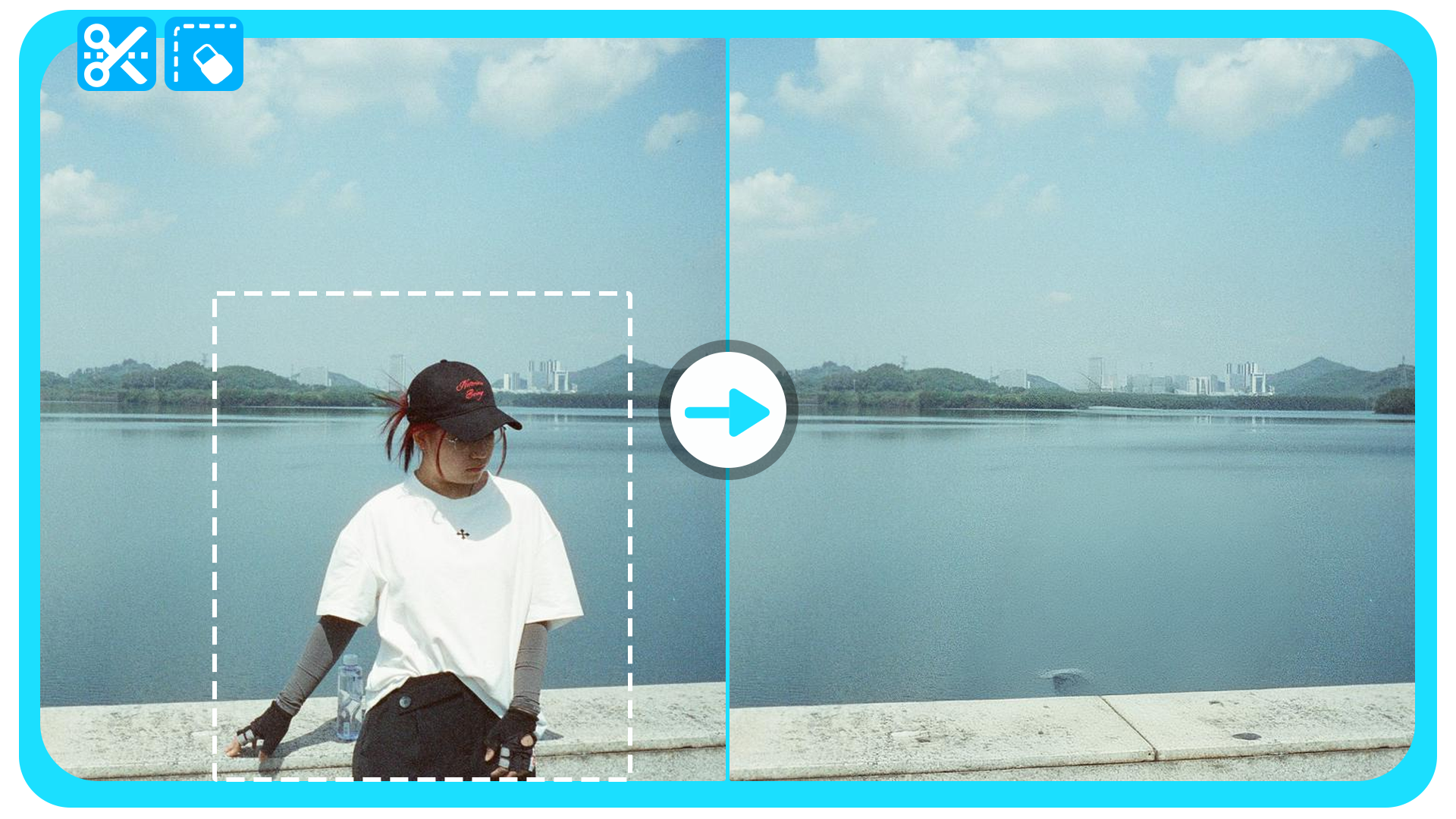 Detección precisa de IA y eliminación limpia