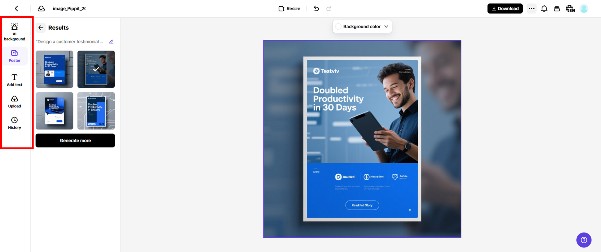 Customize your poster