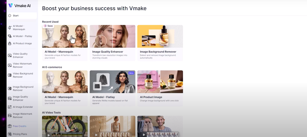 Відкрийте Vmake і виберіть свій манекен одягу