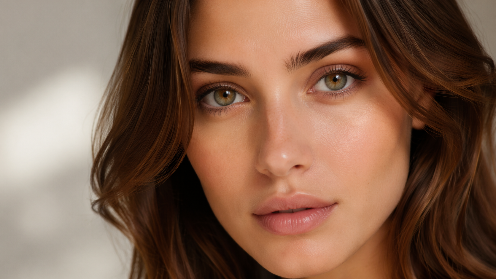 Dreamina eye color test: Hazel natural eye look
