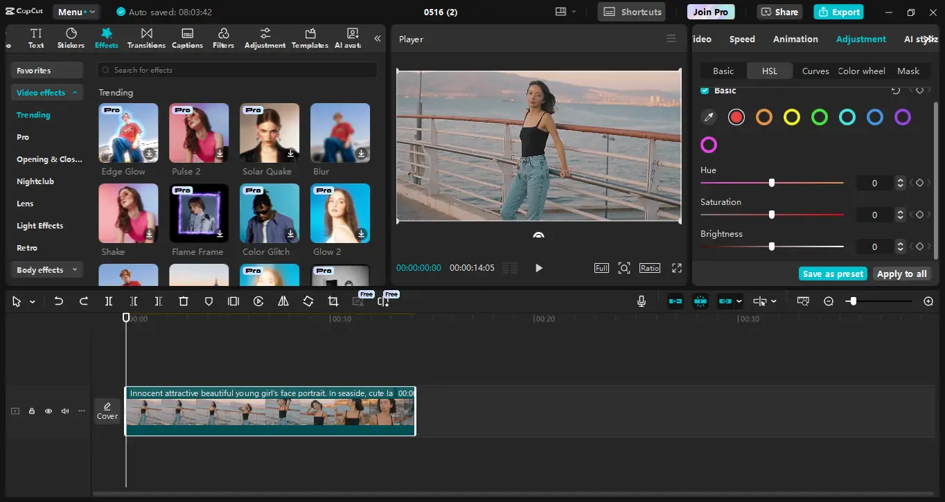 CapCut – Editor Completo com Ferramentas de Melhoria de Imagem