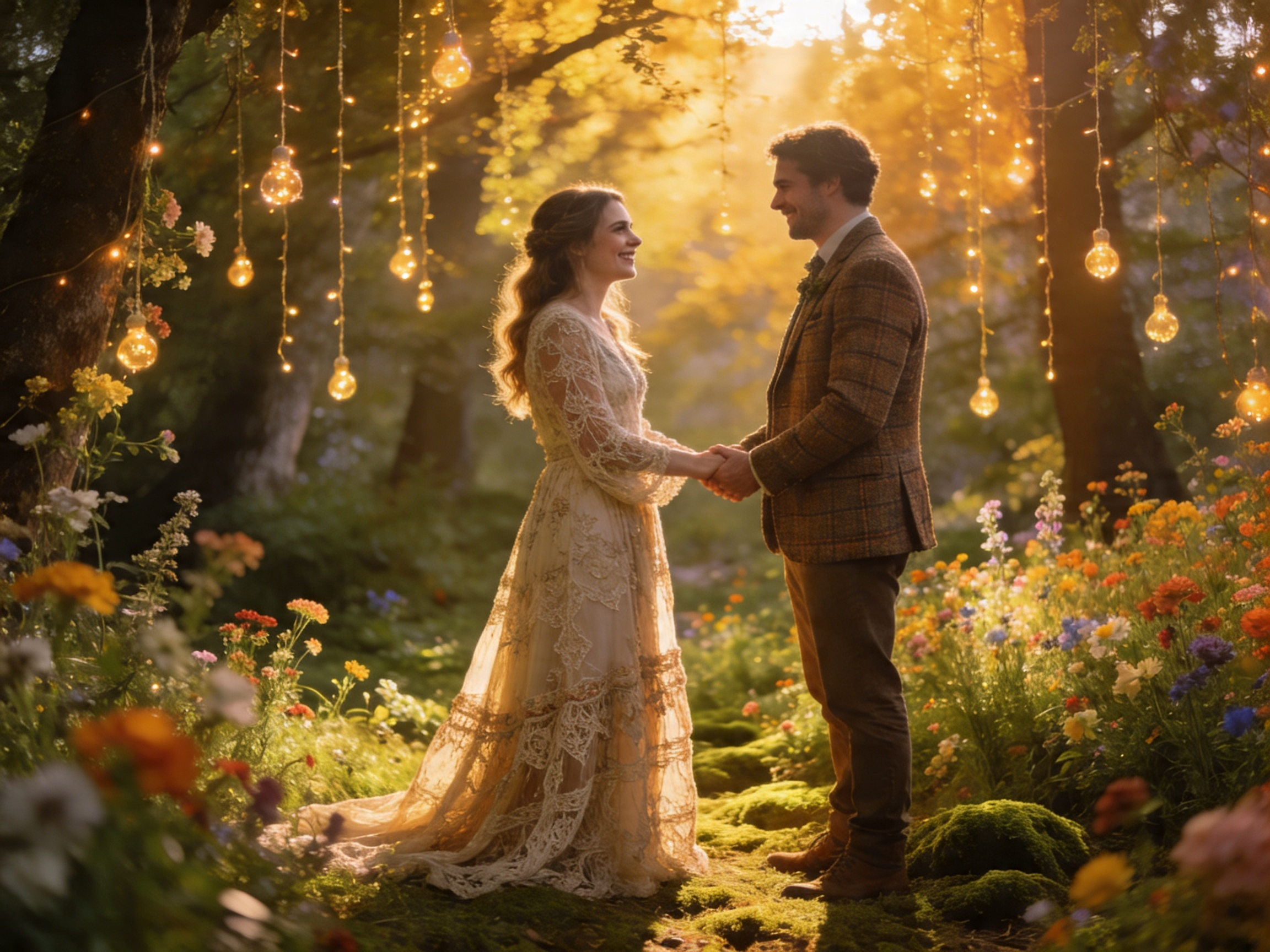 Prompt for a fairy-tale romantic wedding invite