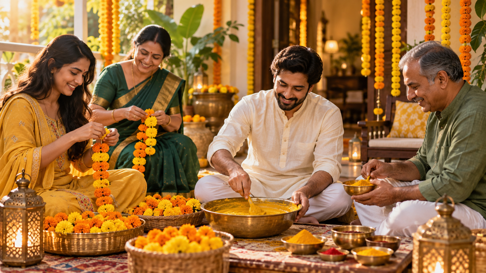 Marigold preparation example
