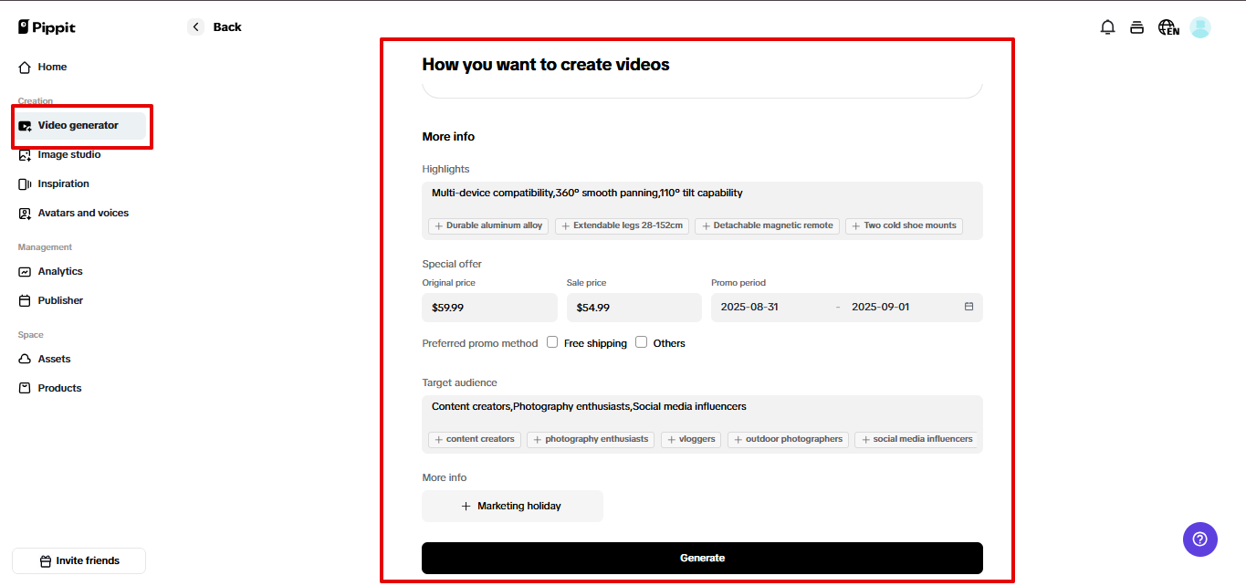 Customizing video settings