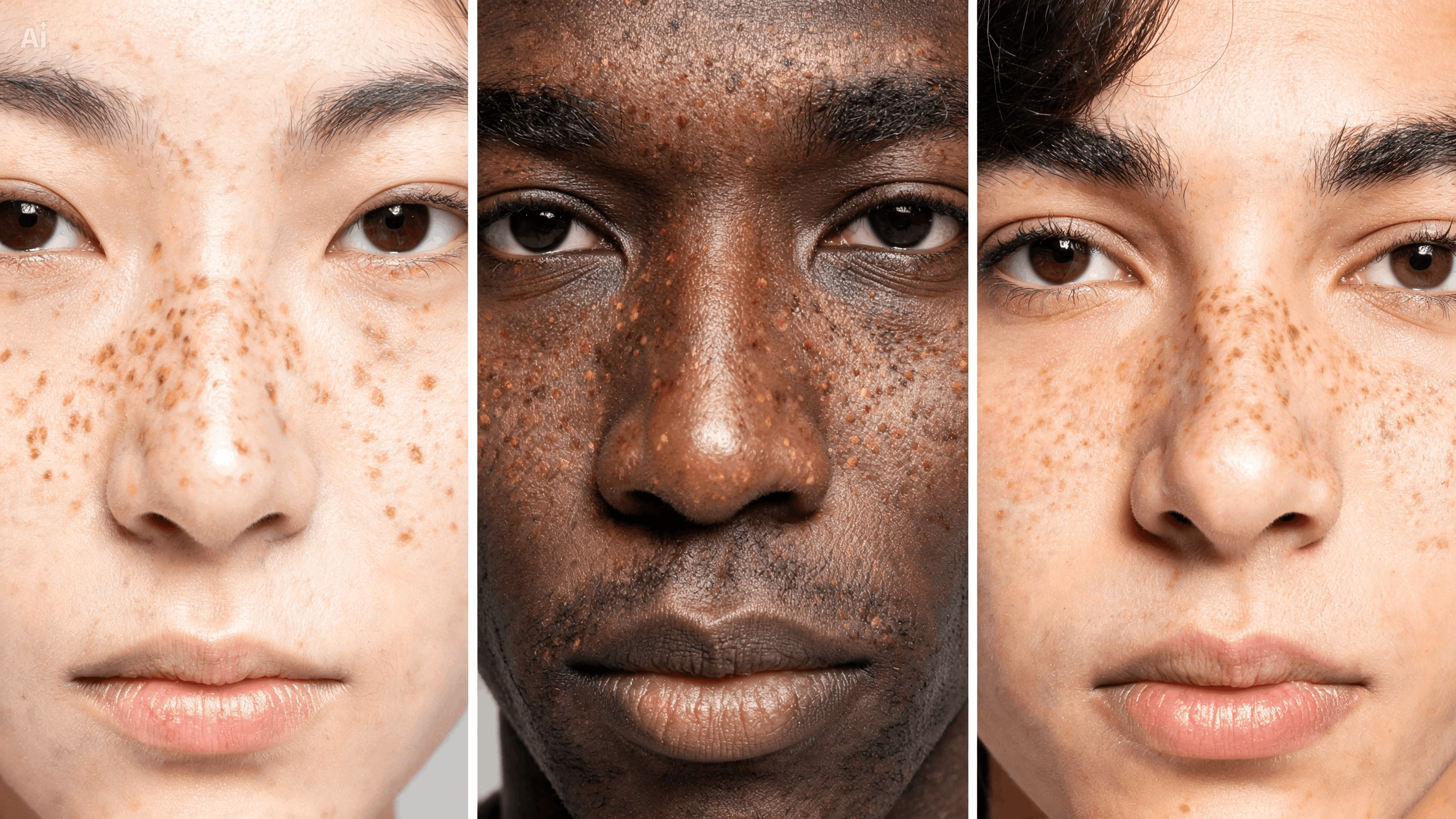 Preview Freckles On Different Skin Textures