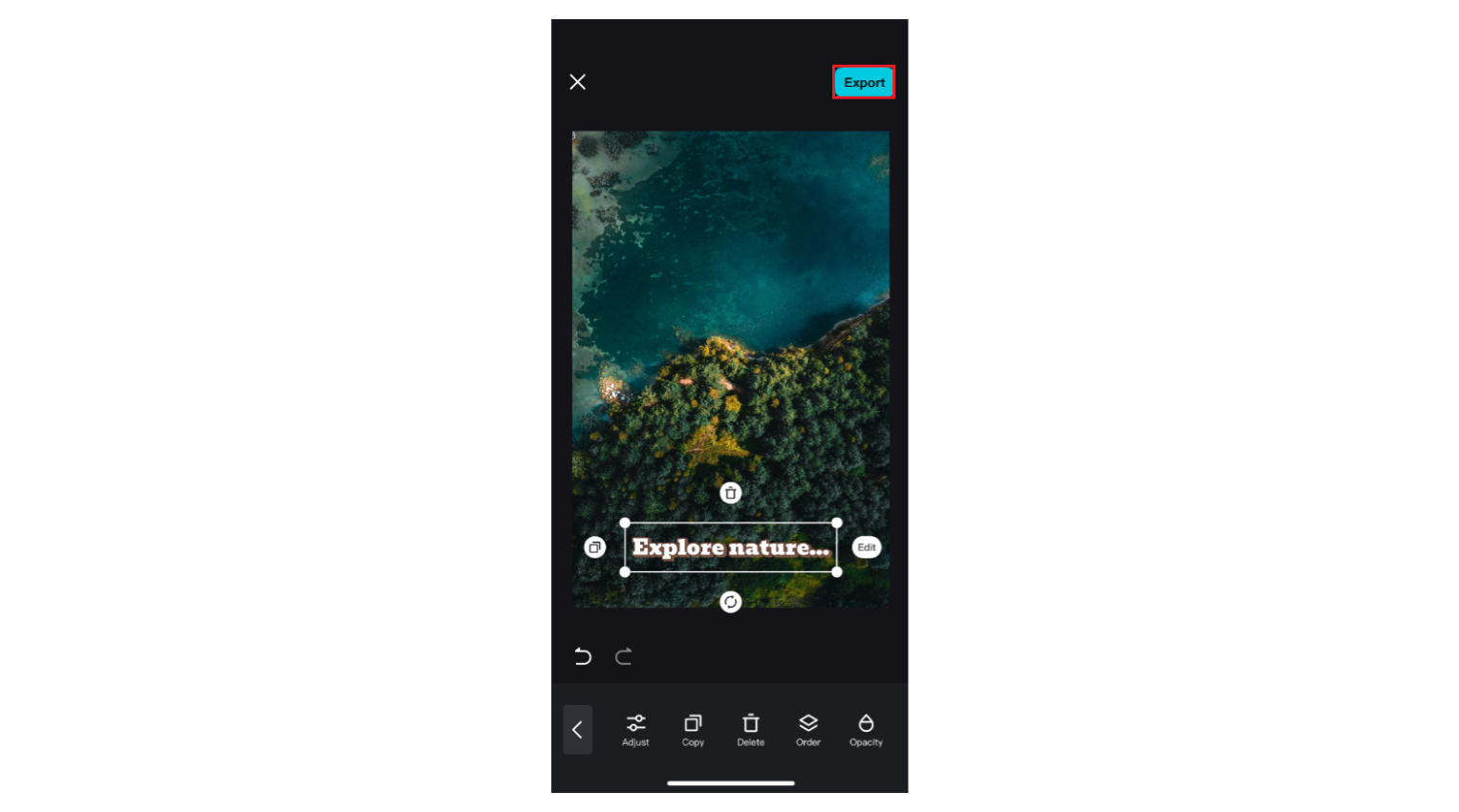 CapCut App bezplatná aplikace pro psaní textu na fotky