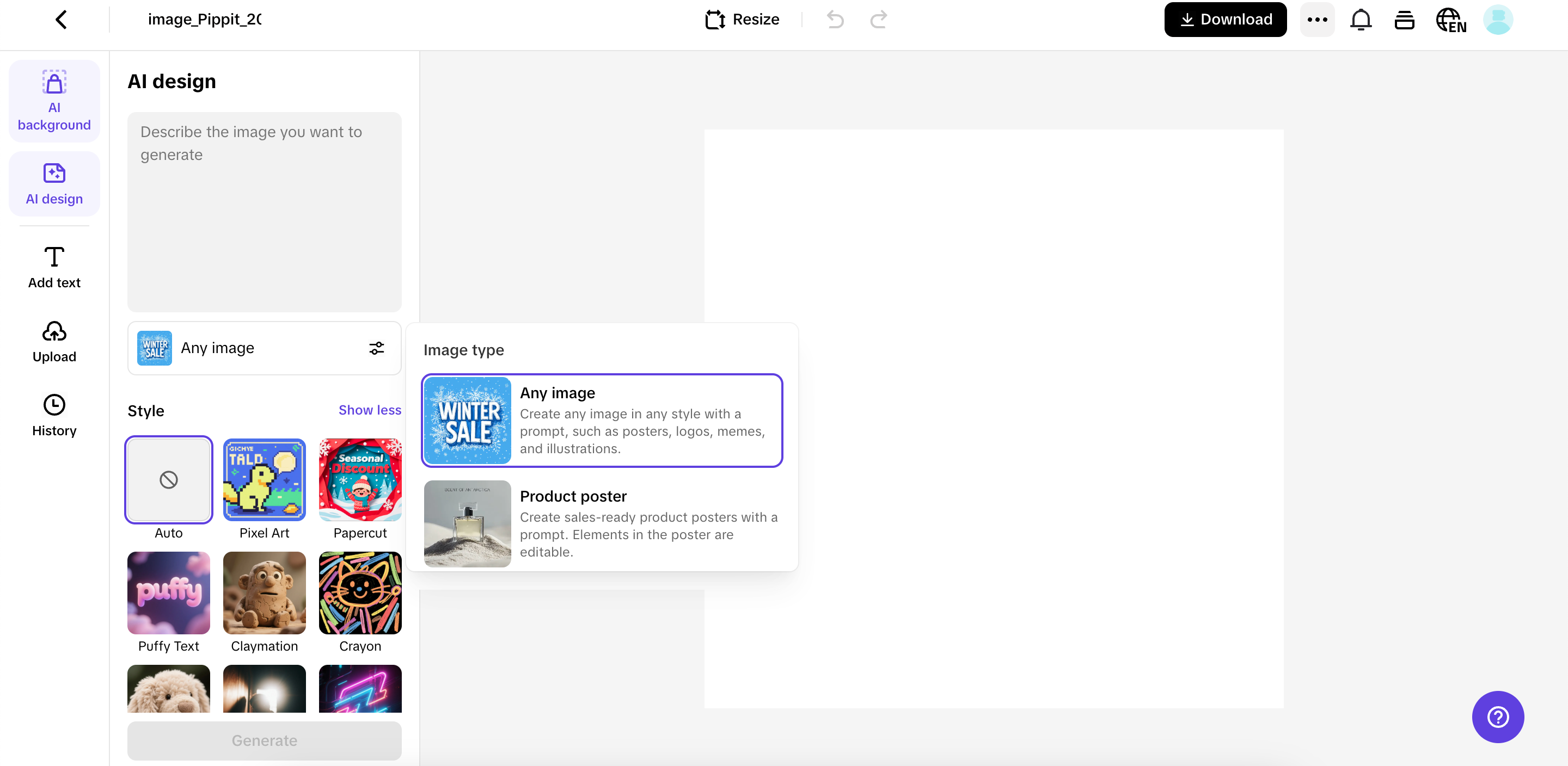 Acesse o Cartaz e gere