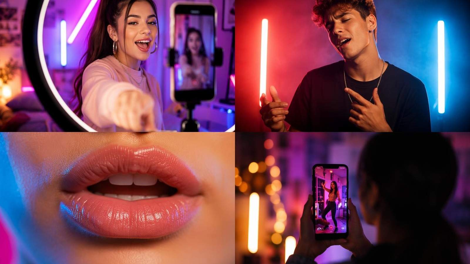 TikTok lip sync video maker template cover