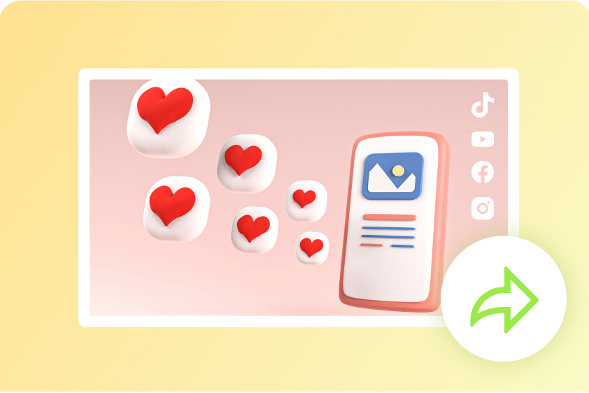 Criador de vídeo meme de mídia social