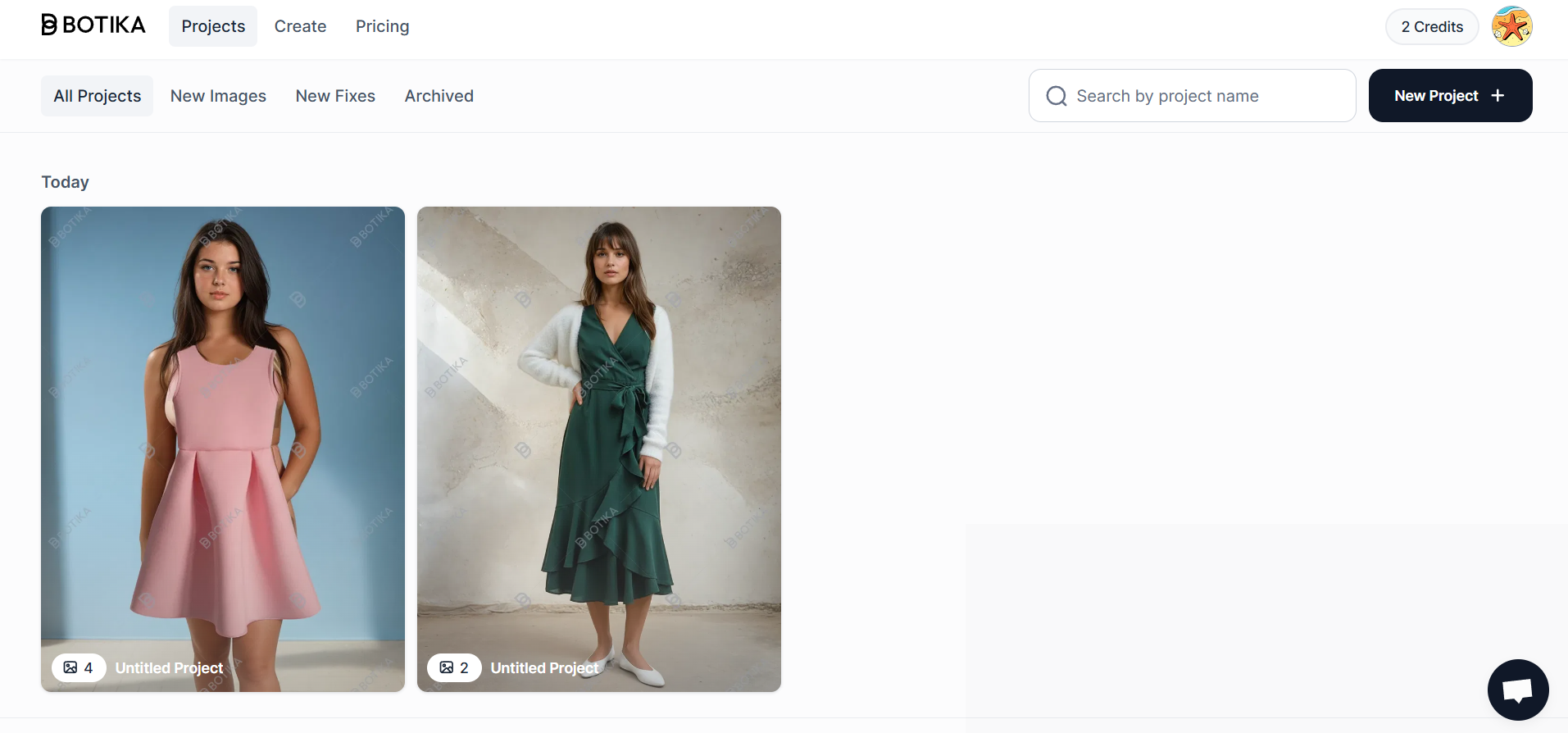 Botikaインターフェース