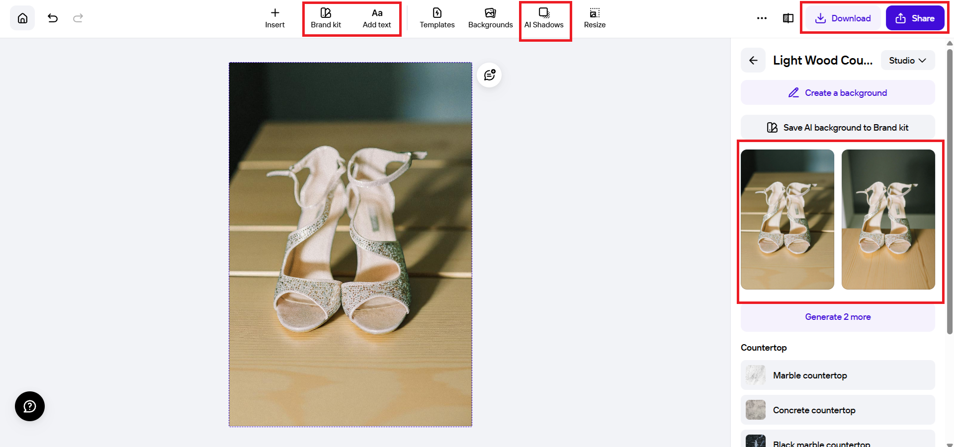 Pumili ng template, i-edit, at i-download