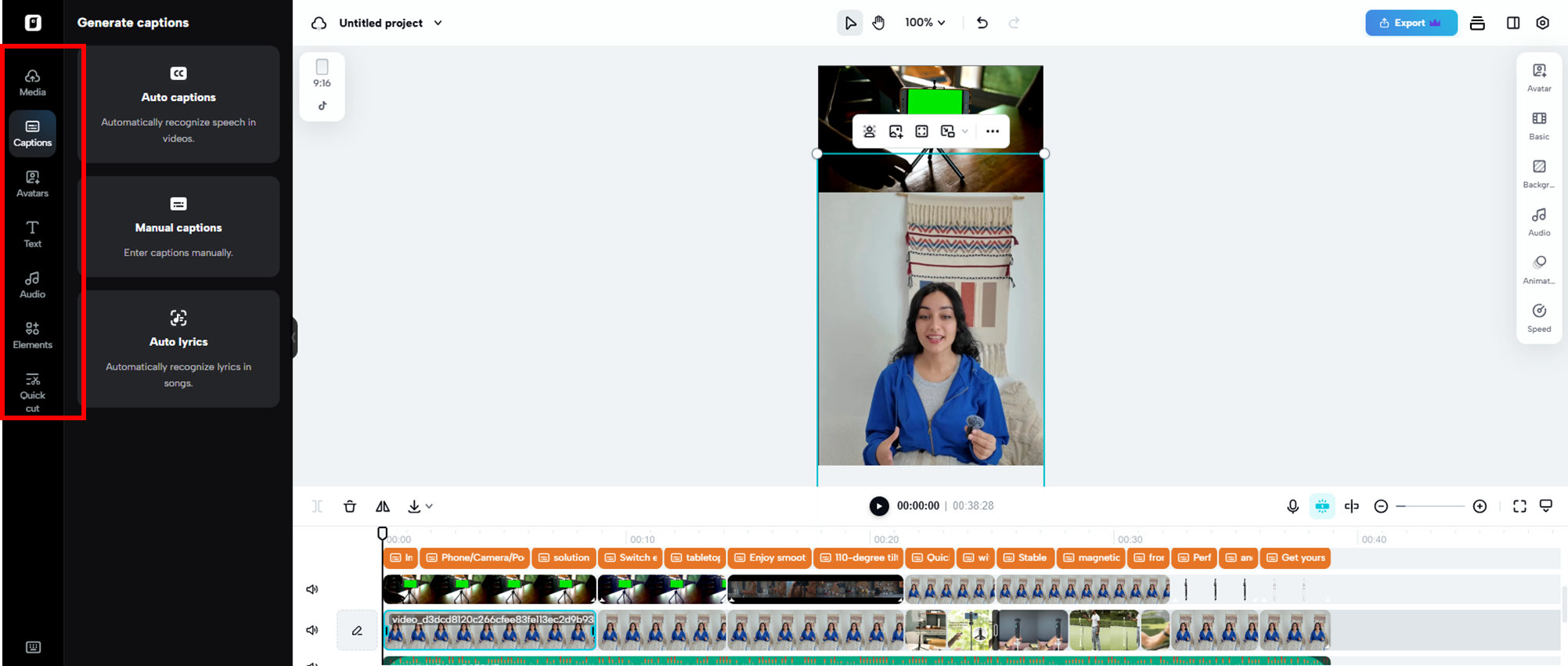 Customize video settings