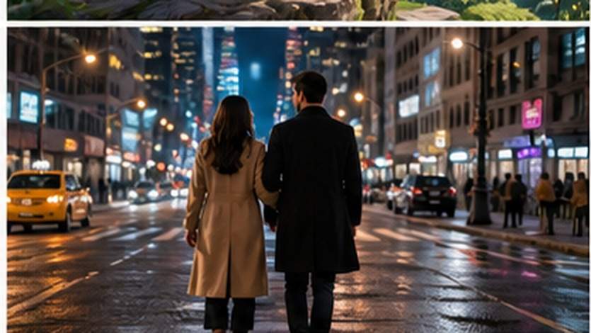 New York Tower Couple Photo Prompt exemple 5