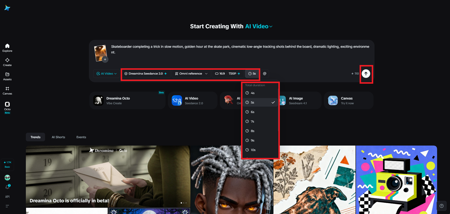Customize settings and generate your video