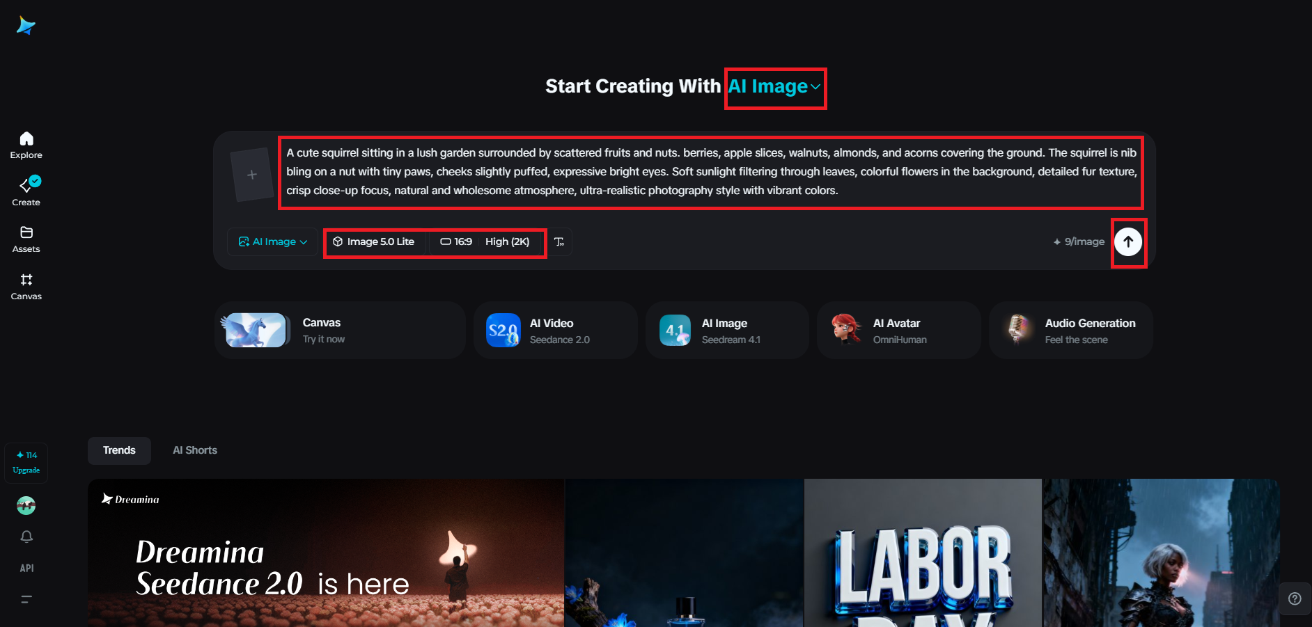 Viết lời nhắc mukbang của bạn và tạo hình ảnh của bạn