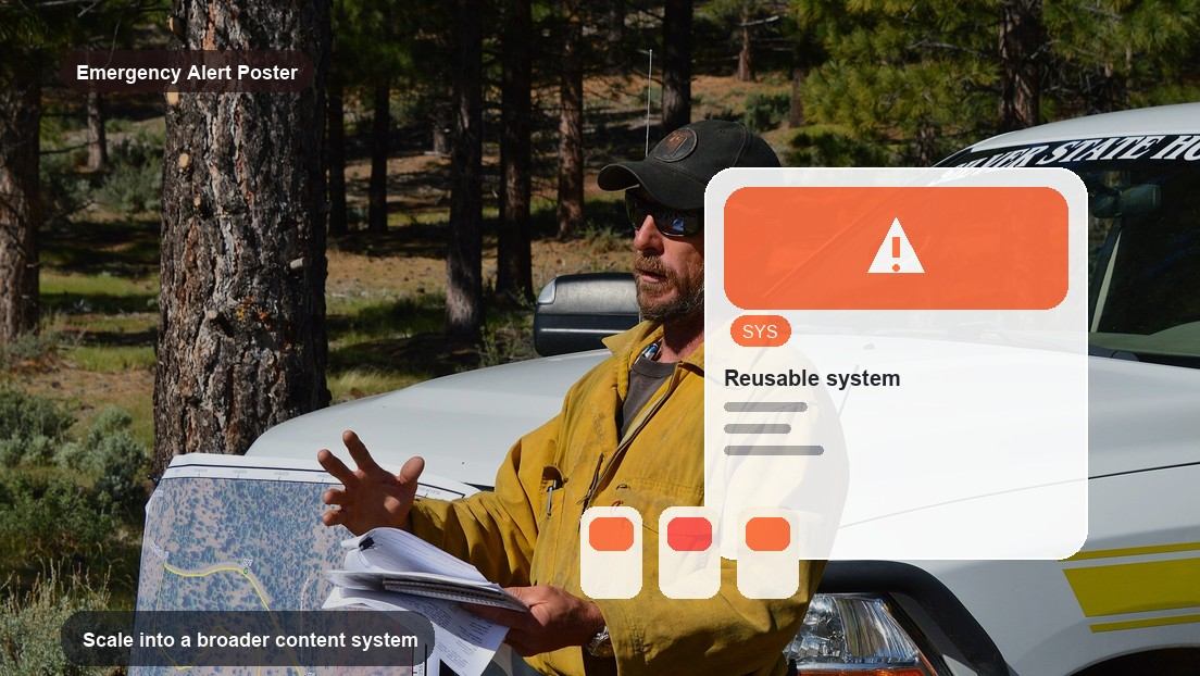 Emergency Alert Poster Maker realistic image for scale into a broader content system