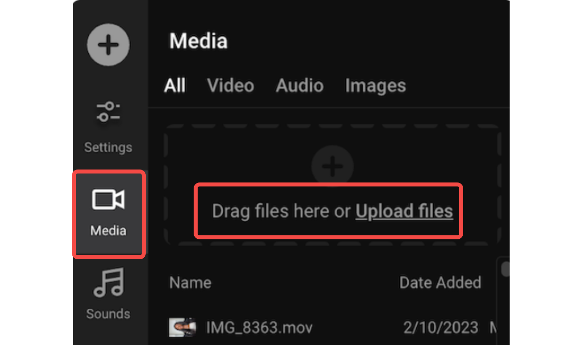 Uploading the video to the Streamlabs video editor