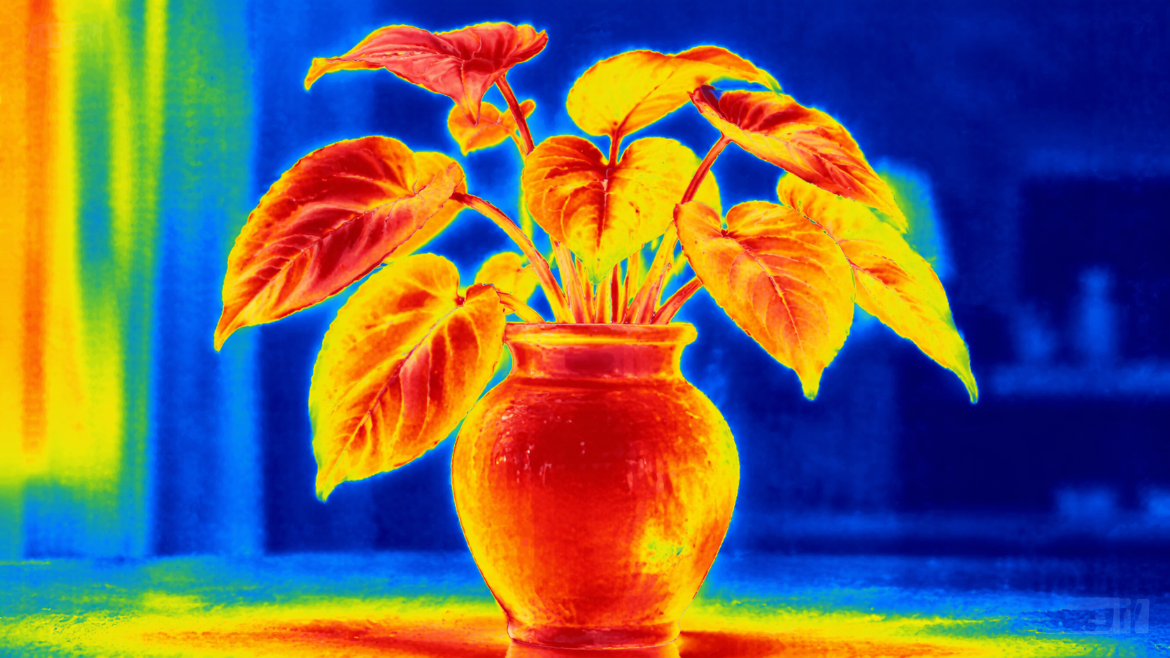 Dreamina thermal camera filter prompt example 5: Color Band Street Mood