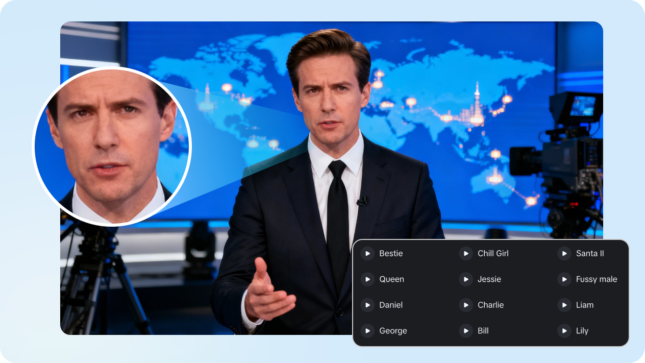  AI news anchor with natural voice and lip sync in Dreamina AI news video generator