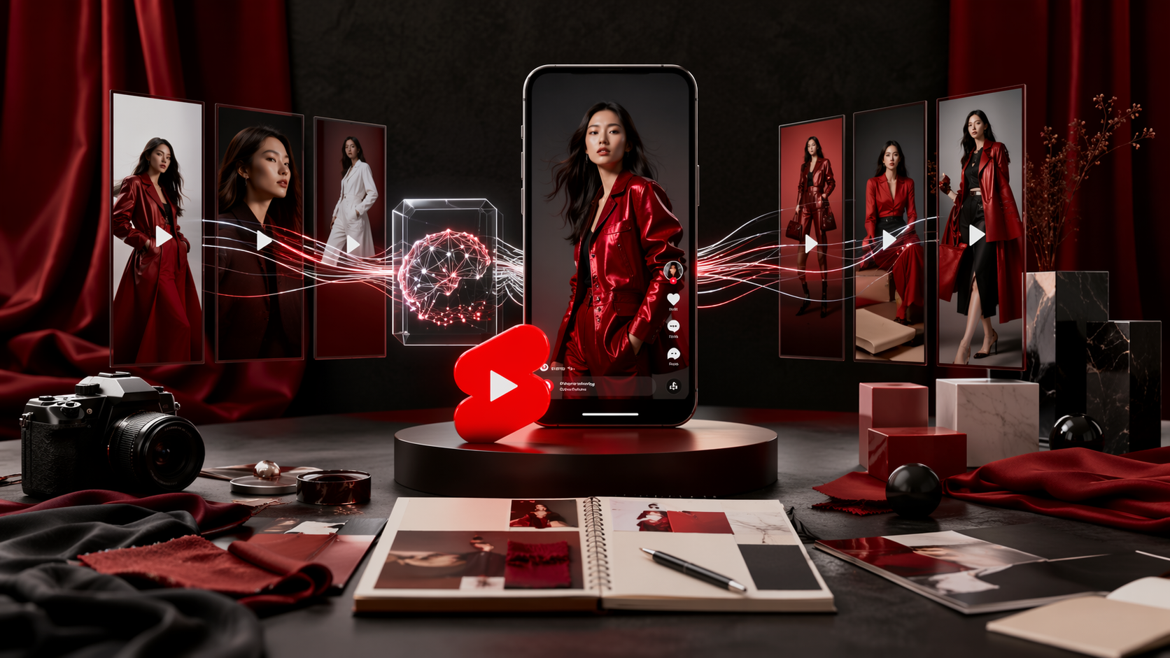 YouTube Shorts AI Repurposing premium AI social video workflow visual for Pippit creators