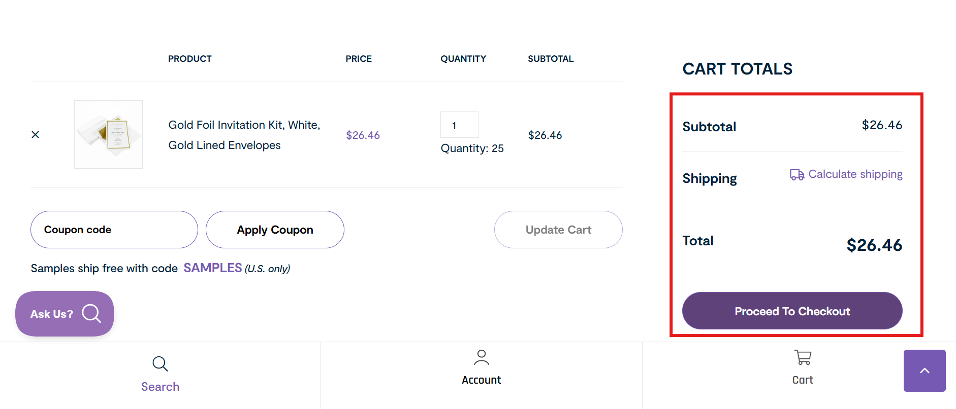 Add to cart and buy