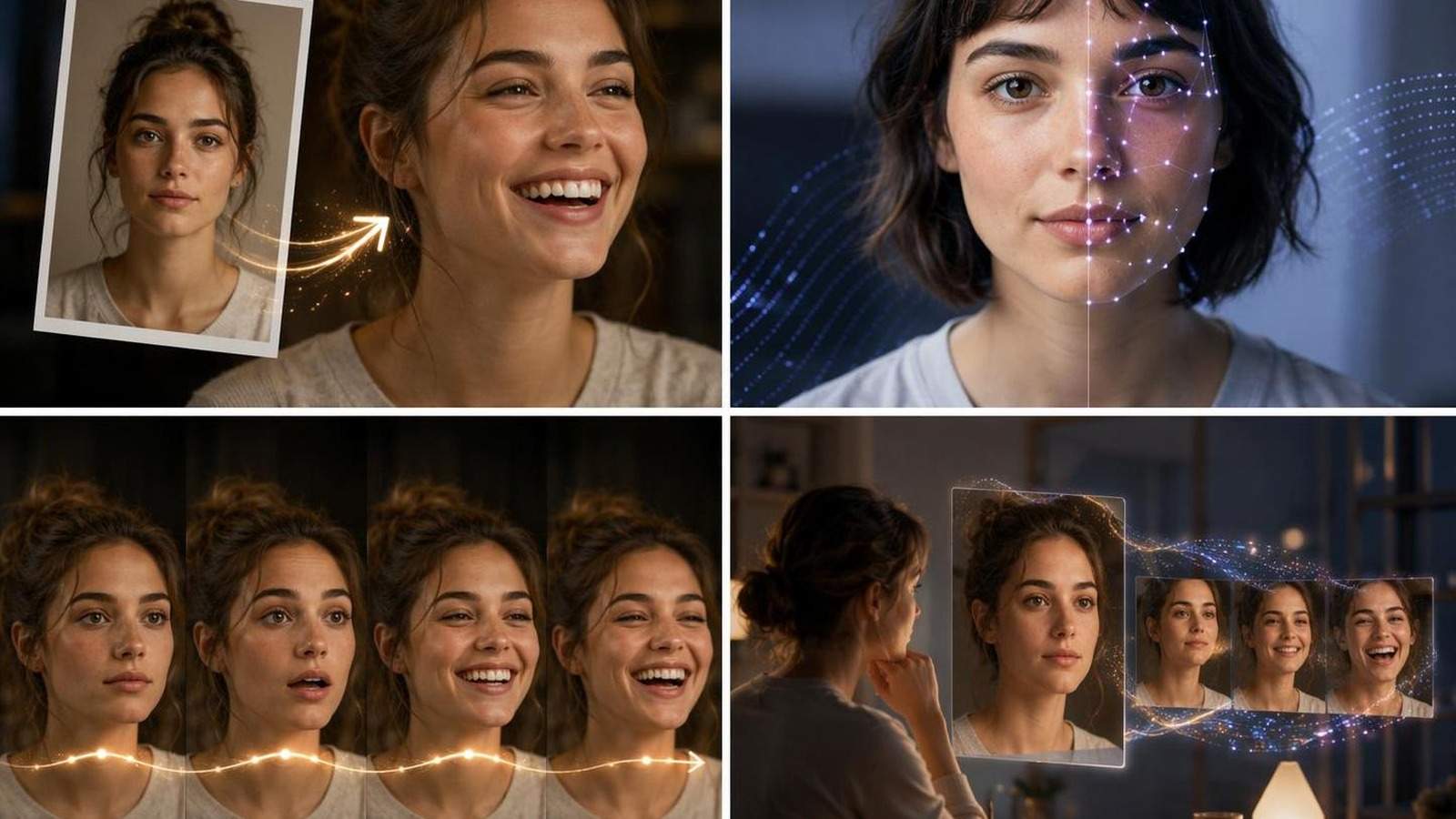portrait expression animation AI template cover
