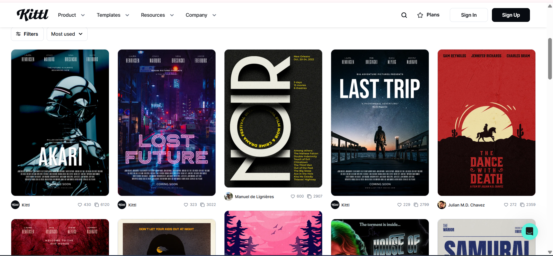 Kittl - the popular platform to get vintage movie poster templates