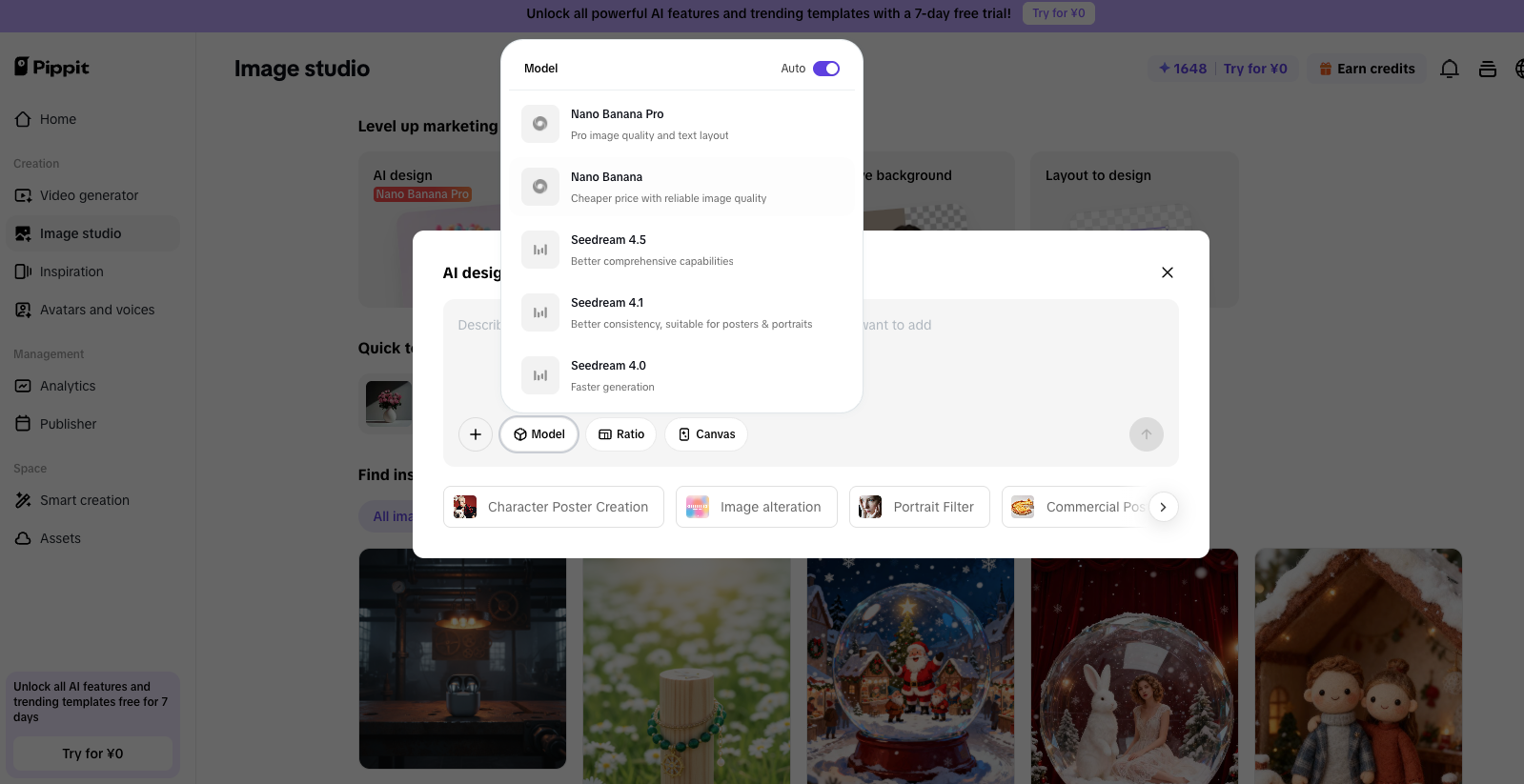Chọn một mẫu và đính kèm bộ nhận diện thương hiệu