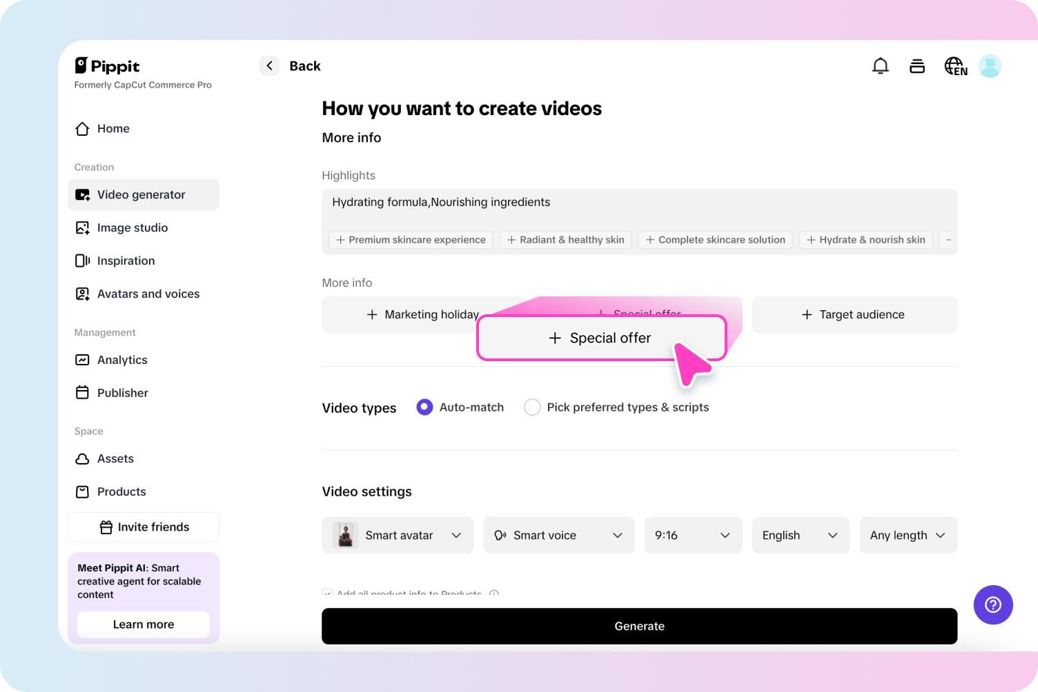 Testreszabás és generálás