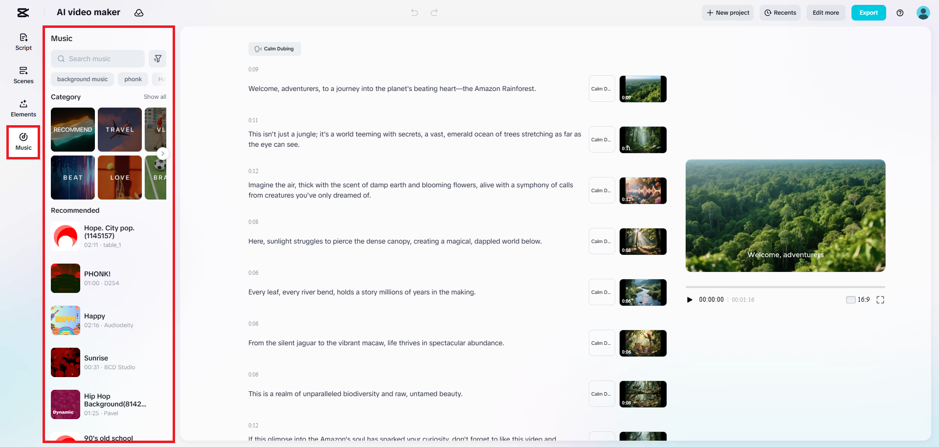 動画に音楽を追加する