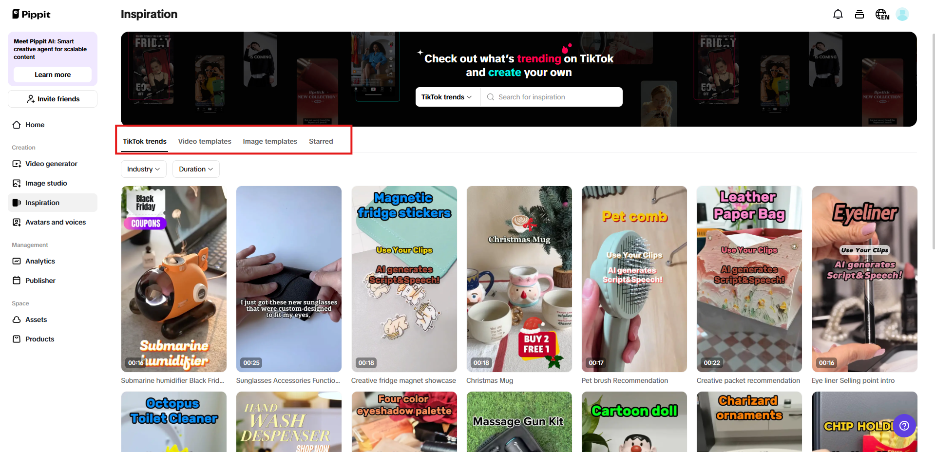 Customizable template