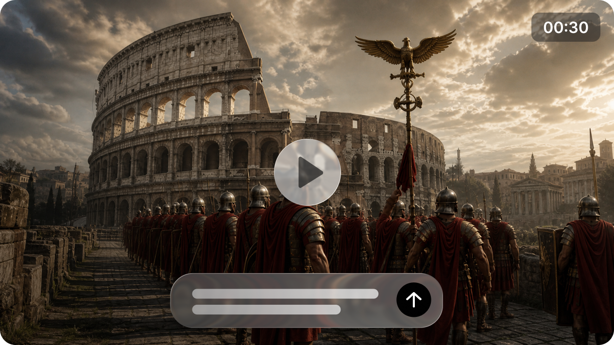 Generate 30-second or longer historical scenes 