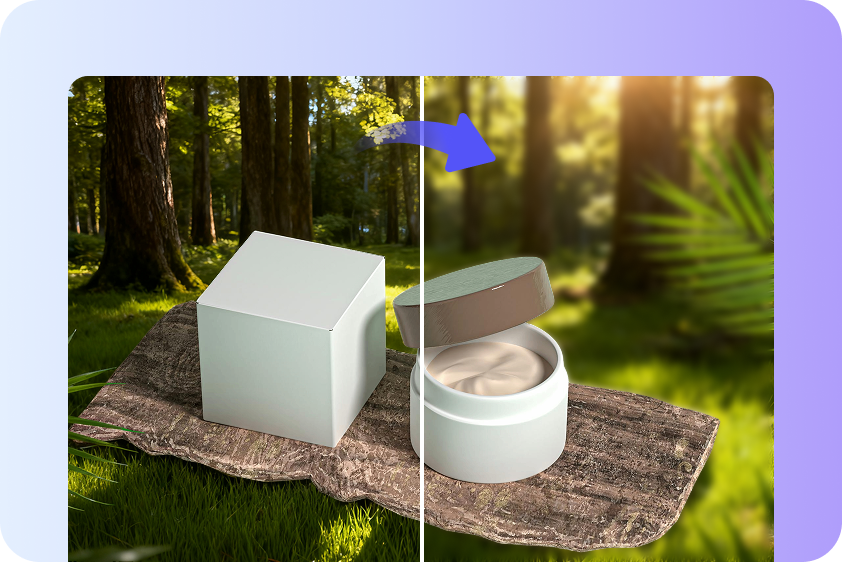 Создание сфокусированных изображений продукта