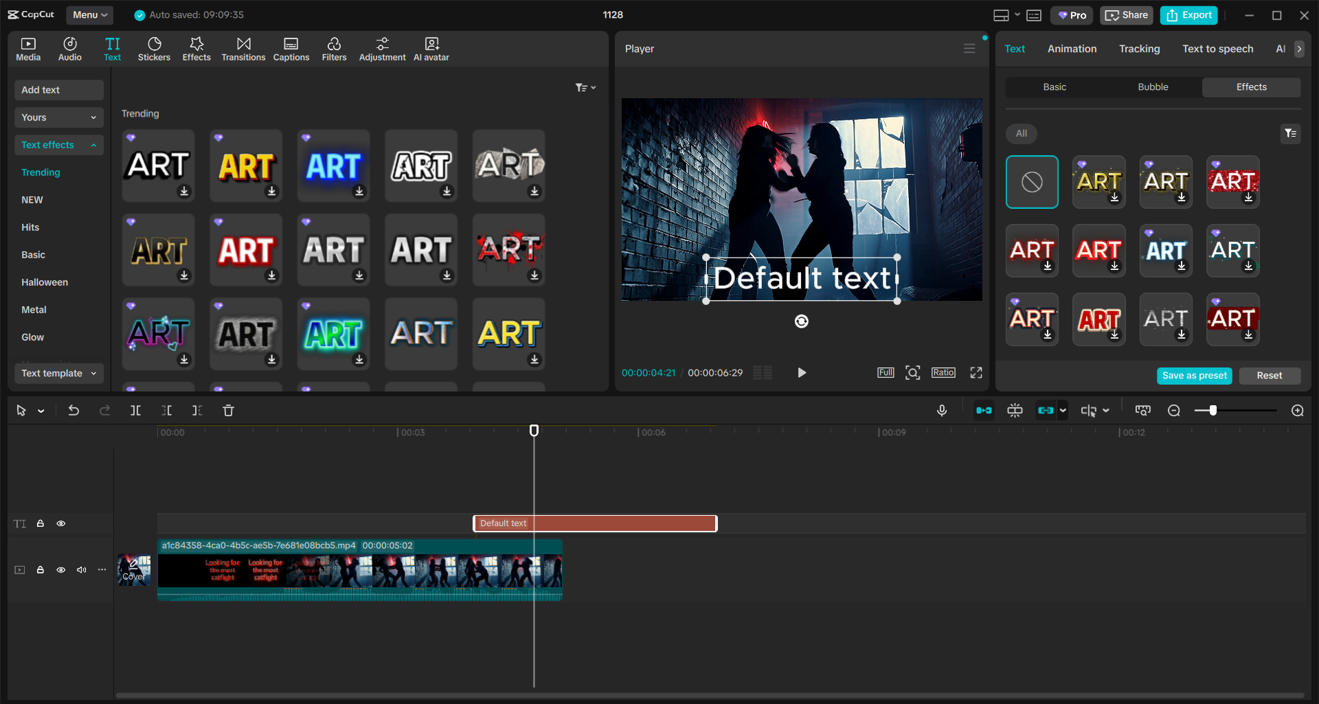 Customize and overlay text on a video on CapCut PC